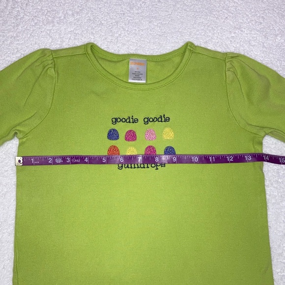 Gymboree candy shop long sleeve embroidered gumdrop top and corduroy skort 8 - Picture 4 of 12